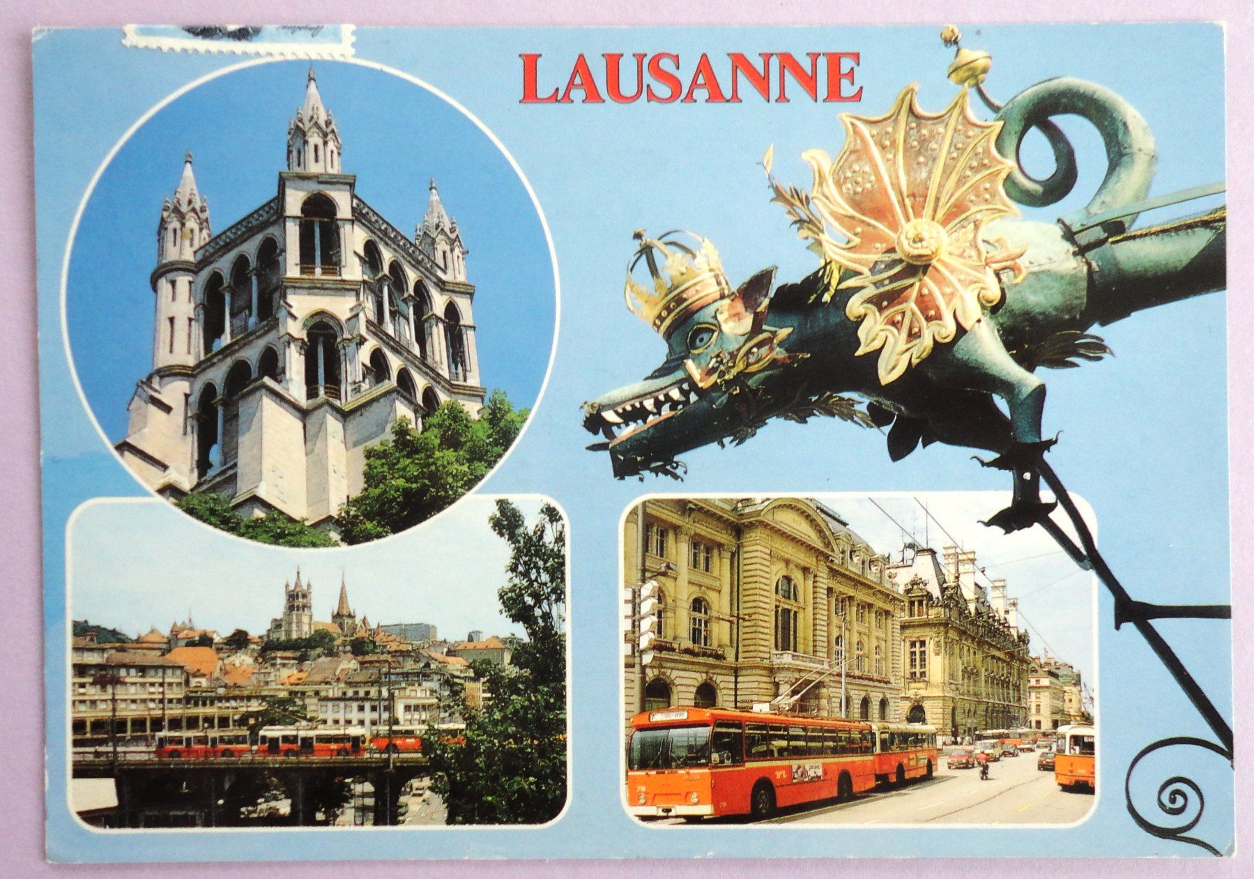 Cartoline postali: Lausanne – Usato da Fétigny venduto da Billy2miny