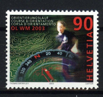 Tutti i francobolli: 2003, Orientierungslauf Weltmeisterschaft ** – Usato da Willisau venduto da Vollstempel
