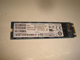 1 stück 512gb m.2 (sata) ngff ssd. Details siehe Bildern.