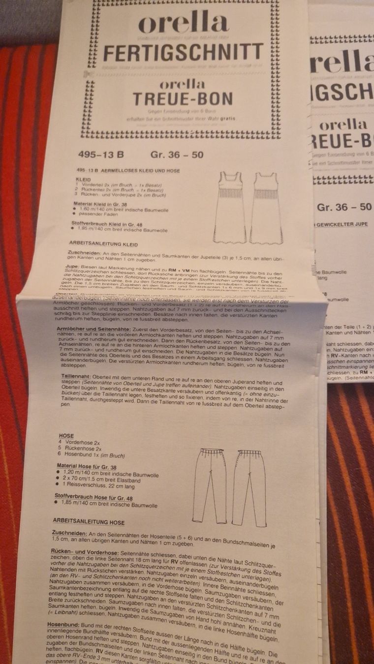 Cartamodelli: 6 x Orella Fertigschnitte – Nuovo (secondo la descrizione) da Oberengstringen venduto da Sheera7 3