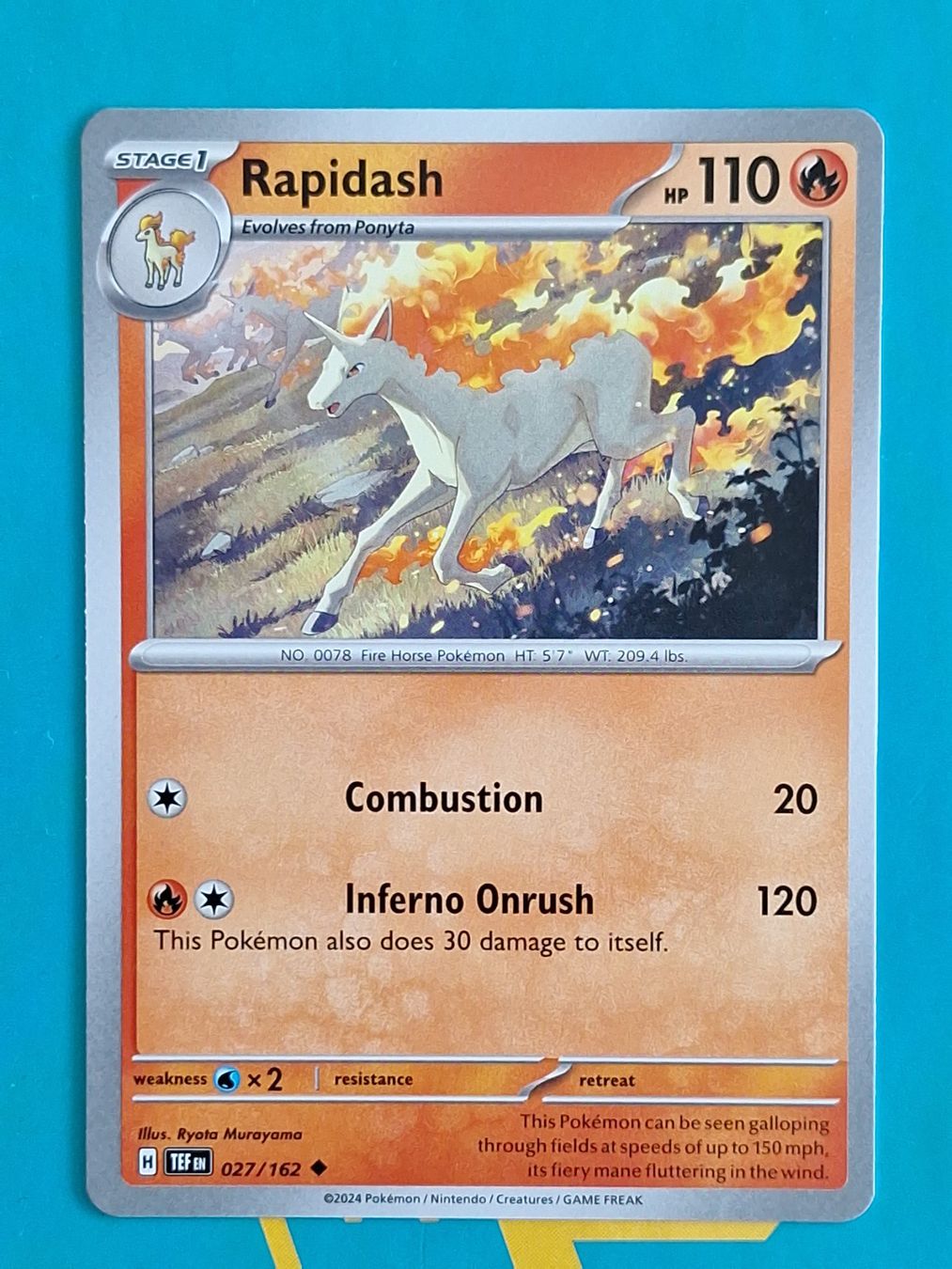 Pokémon Carte collezionabili: Rapidash Gallopa - Temporal Forces Pokemon - #7.1 – Usato da Altstätten SG venduto da GGsGameshop