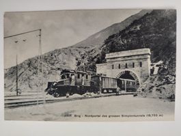 Brig - Nordportal des Simplontunnels ca. 1910 ungelaufen