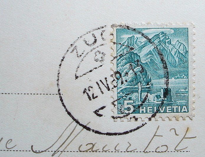 Cartoline postali: ZUG und die Berner Hochalpen – Usato da Jona venduto da philajona 1