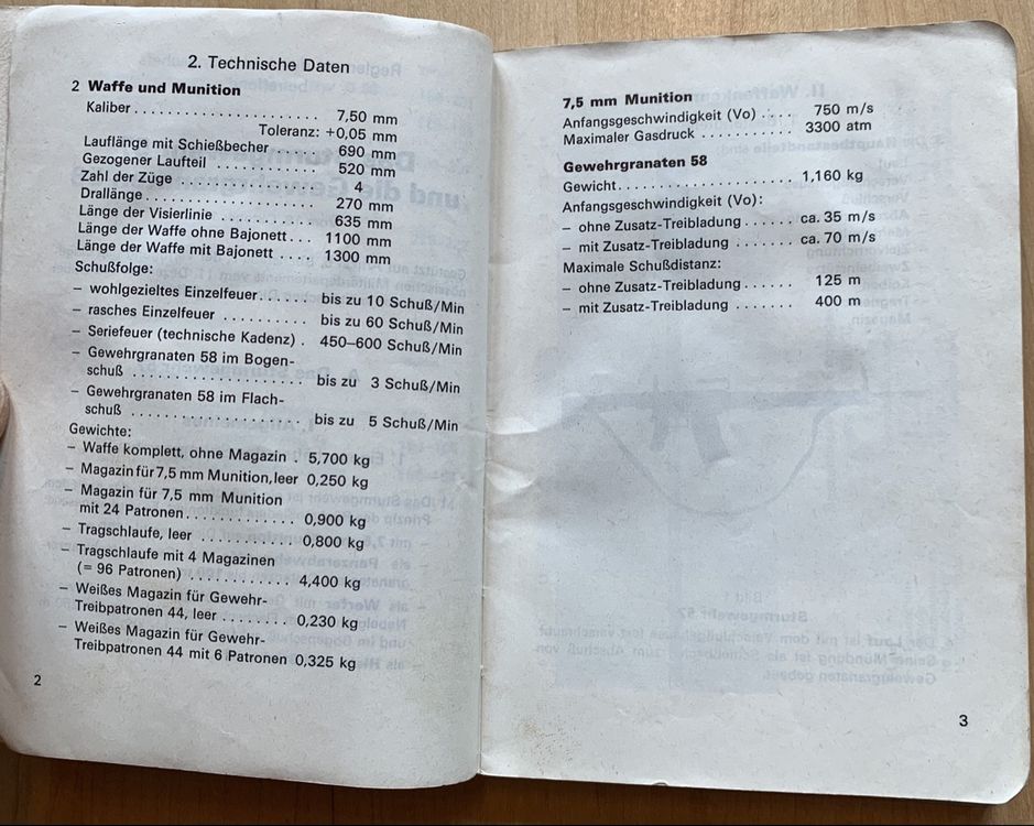 Reglement 53.100 d Das Sturmgewehr 57 und die Gewehrgranaten 6