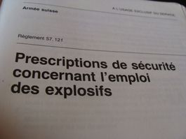 Prescriptions de sécurité concernat l'emploi des explosifs