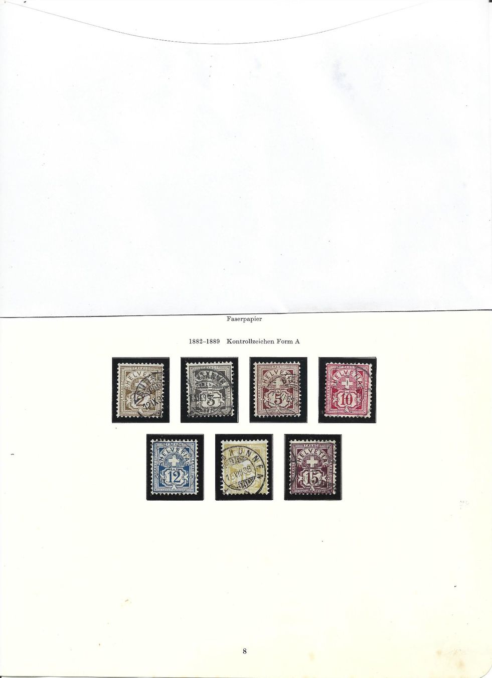 Tutti i francobolli: type chiffre, 1882/89 – Usato da Delemont venduto da toutdubon11