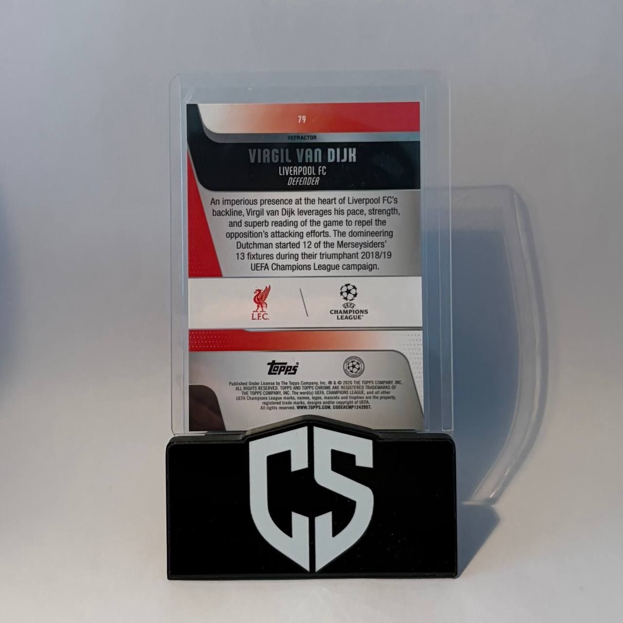 Topps Sammelbilder & Trading cards: 2025-26 Topps Chrome UCC Virgil Van Dijk Refractor – Gebraucht aus Oftringen von collectsupply 1