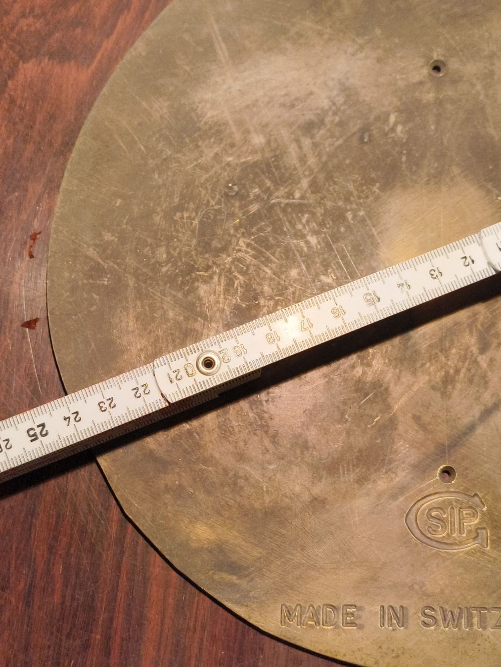 Orologi: CSIP Prototyp Vorlage Uhren Industrie Bohrlehre Messing – Usato da stettlen venduto da VintageBern_ch 3