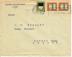 Brief, Ludwig Goldschmidt Luzern 1922