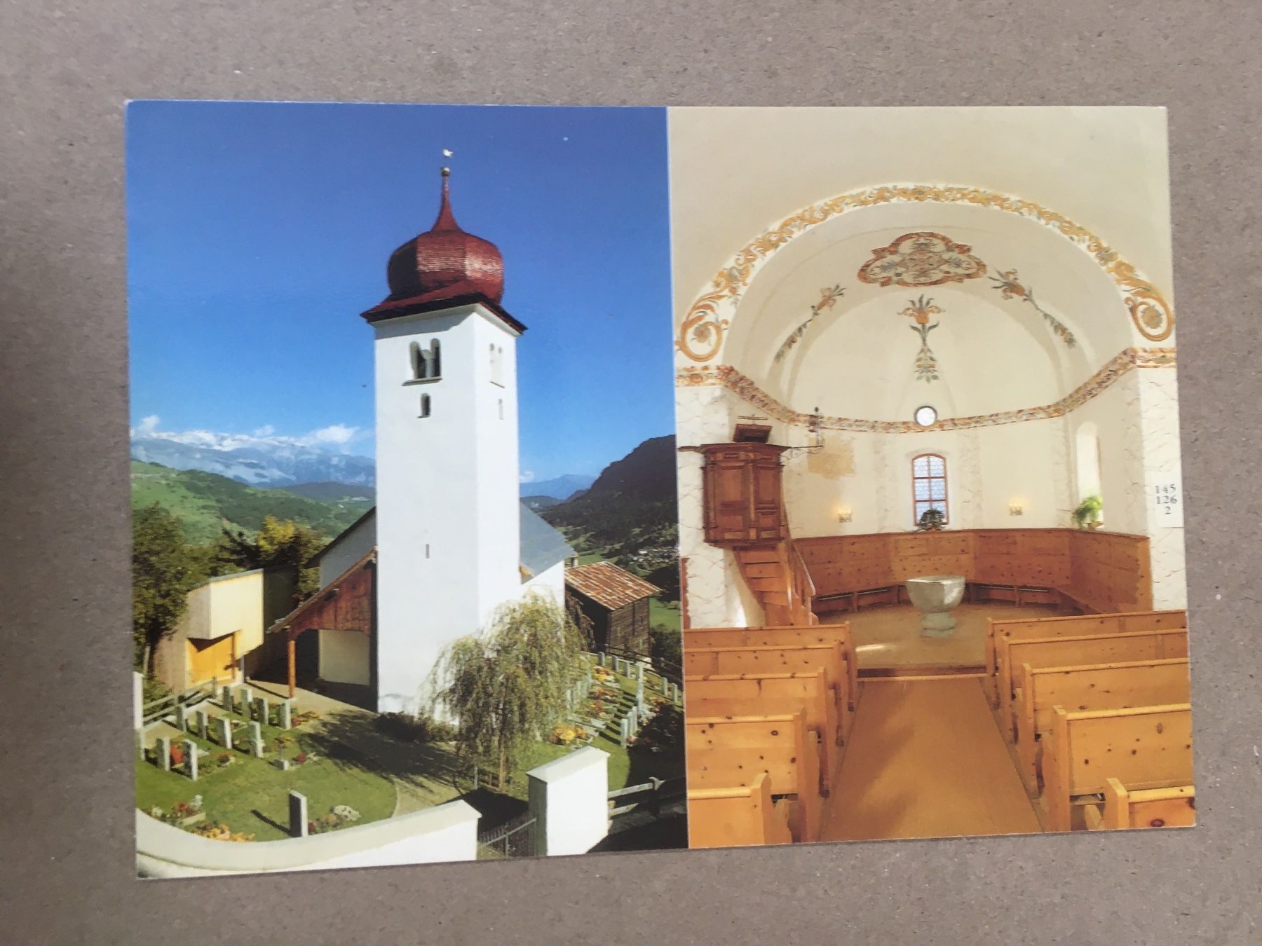 Cartes postales: AK Luven Graubünden Kirche St.Stephan St.Florinus – D'occasion à Küttigen par Melisch1000