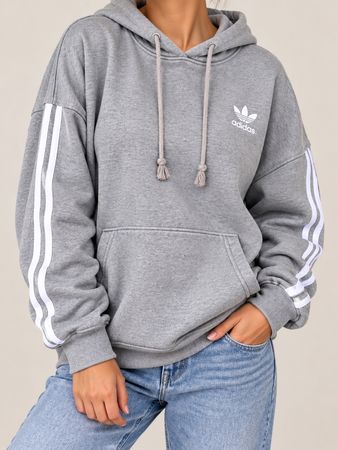 adidas Originals Hoodie Gr. 34 Oversize Grau wie neu