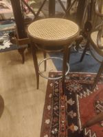 Thonet Barhocker mit Rattansit