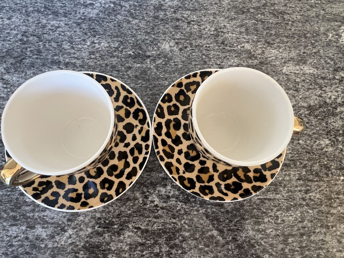 Tazze: Kaffee Tassen mit Leo Muster – Usato da Zürich venduto da giulina8 1