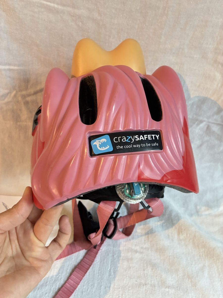 Caschi: Crazy Safety Kinderhelm "Red Giraffe" Gr. 49-55 cm – Usato da Affoltern am Albis venduto da Dschroeder 1