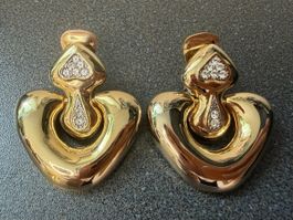 David Grau Vintage Ohrringe Clips Luxus Modeschmuck  