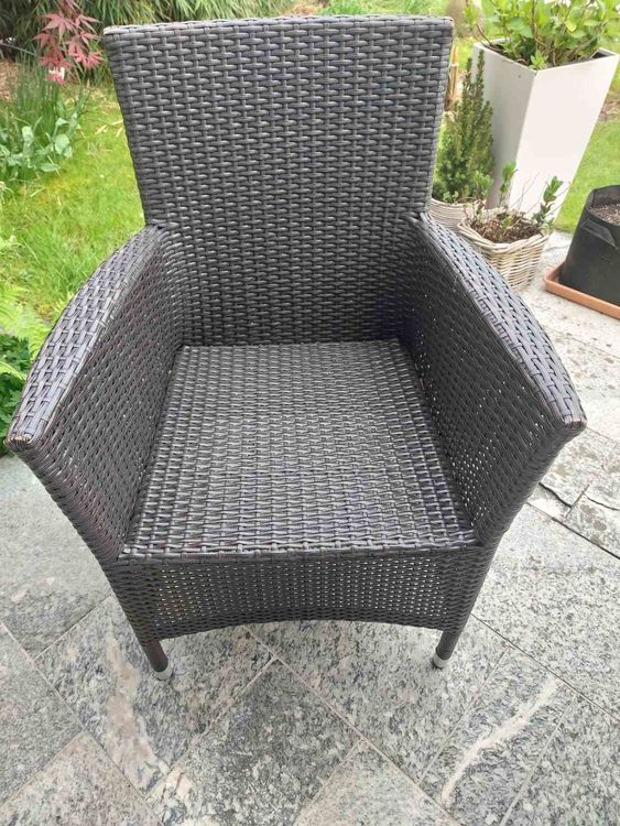 Polyrattan Tisch mit Glasplatte und 8 Stühlen Kaufen auf Ricardo