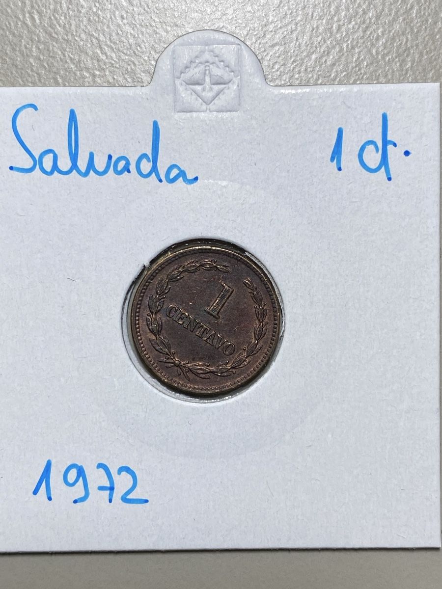 Alle Münzen: Salvador - 1 cent - 1972 – Gebraucht aus Payerne von Mike1682