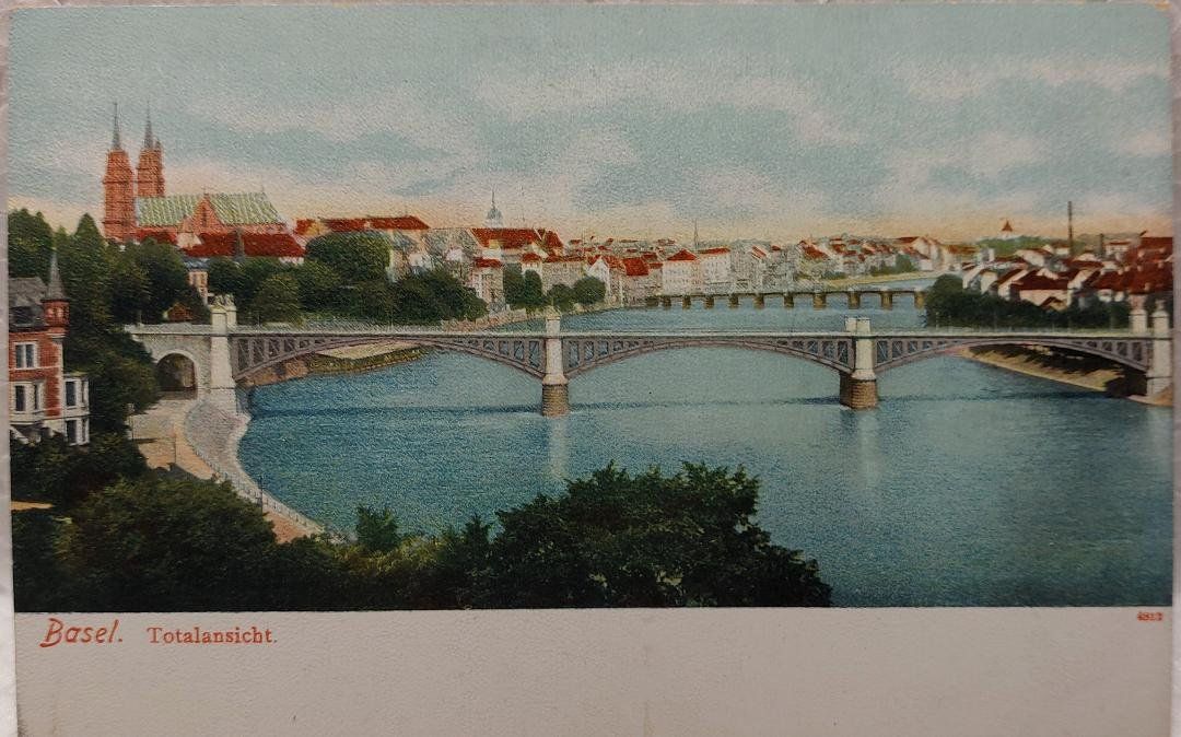 Cartoline postali: BASEL - Totalansicht – Usato da Delémont venduto da Domdom1