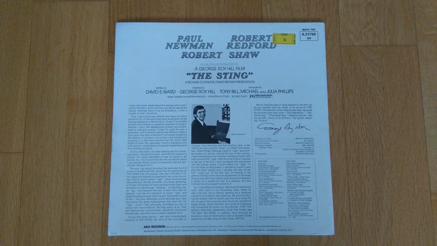 Dischi in vinile: The Sting - der Clou LP – Usato da Luzern venduto da Einh0rn 1