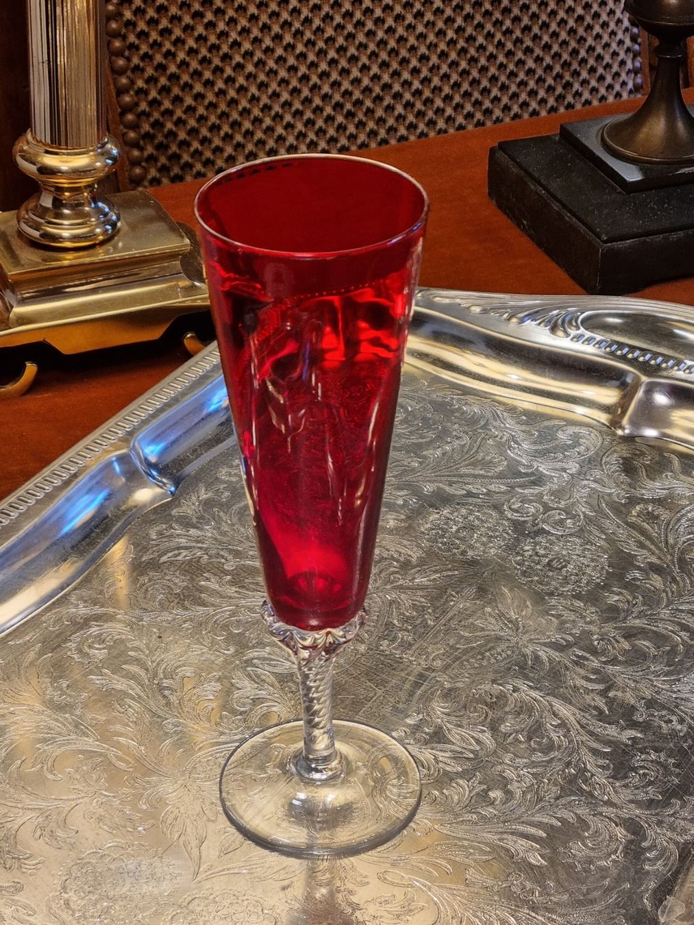 Murano Bicchieri: Murano-Style Glas, rot, Handarbeit, Kunstglas – Usato da Scharnachtal venduto da devin03 3