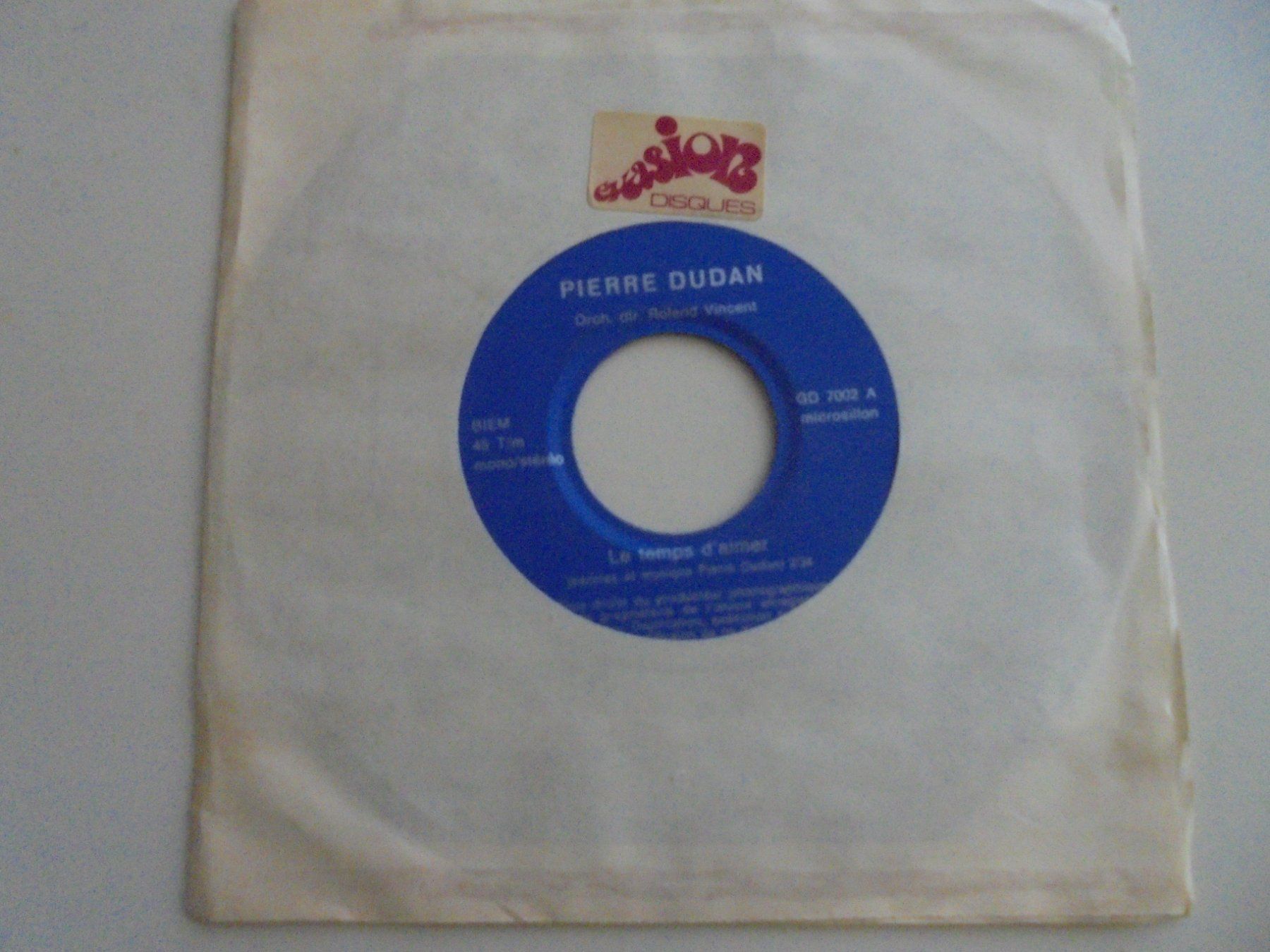 Dischi in vinile: Pierre DUDAN " le temps d' aimer " rare 45t /pas sur Discogs – Usato da Crissier venduto da Promopost