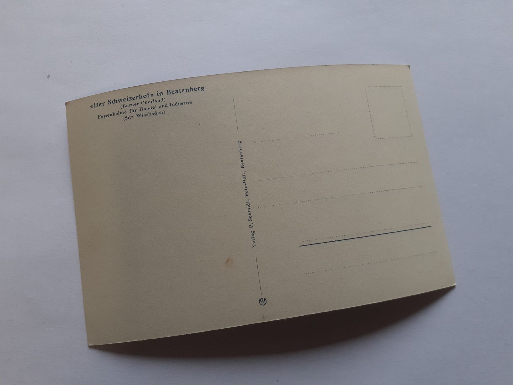 Cartoline postali: "DER SCHWEIZERHOF" in BEATENBERG – Usato da Winterthur venduto da Ornyx7 1