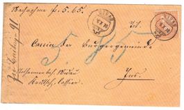Lettre de Nidau pour Lyss le 6.X.76