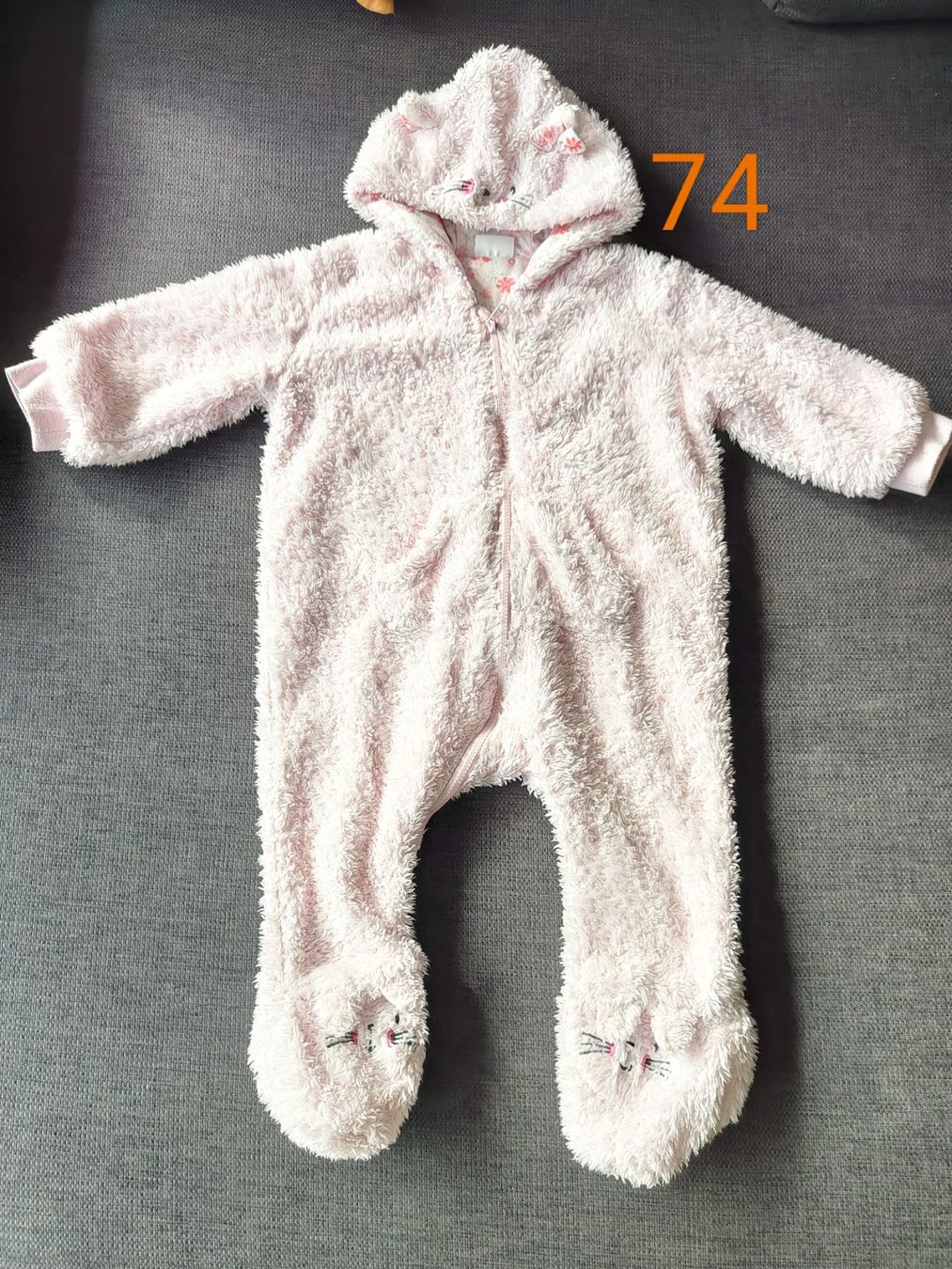Pigiama & Simili: Gr. 74 Warme "Müsli" rosa Overall – Usato da Sursee venduto da lou19
