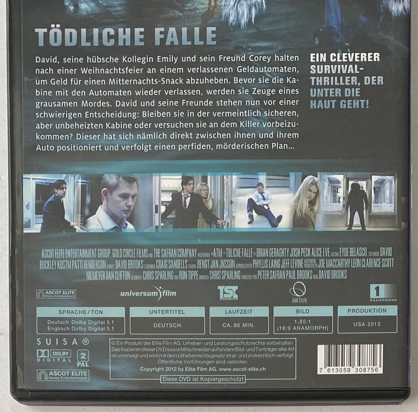 Tutti i DVDs: ATM, Tödliche Falle – Usato da Flums venduto da Asquillo 2