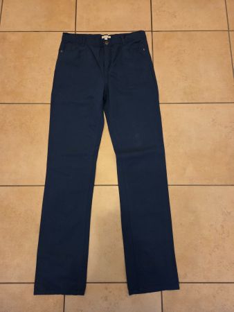 Dunkelblaue Chinohose Gr. 158/164