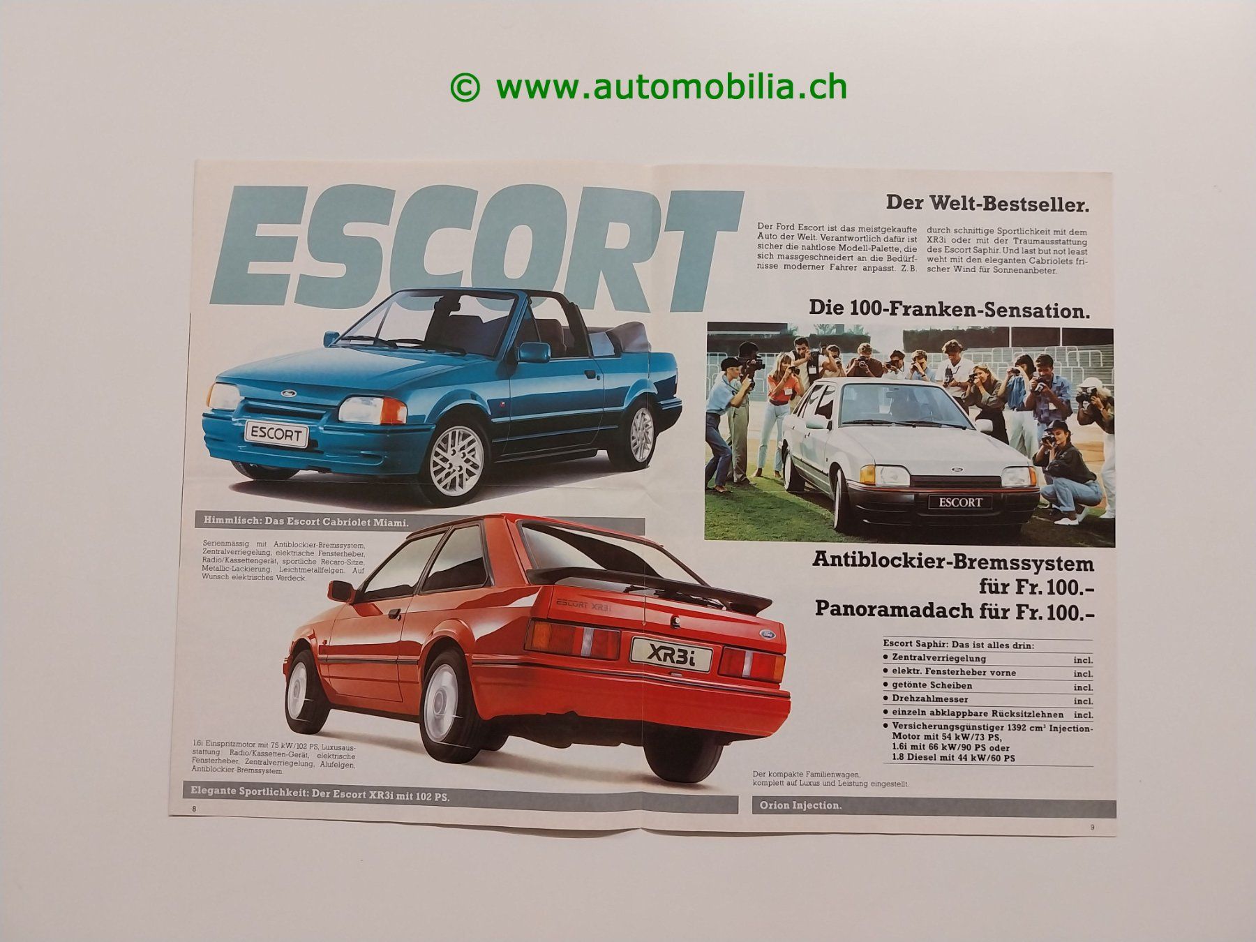 Ford Dokumente: Ford Revue 1990 Prospekt deutsch – Gebraucht aus Weingarten-Kalth von Bettelbruenneli 3