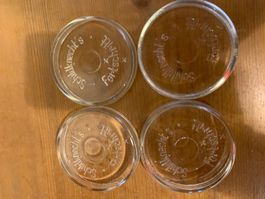 Diverse Deckel zu Konservenglas