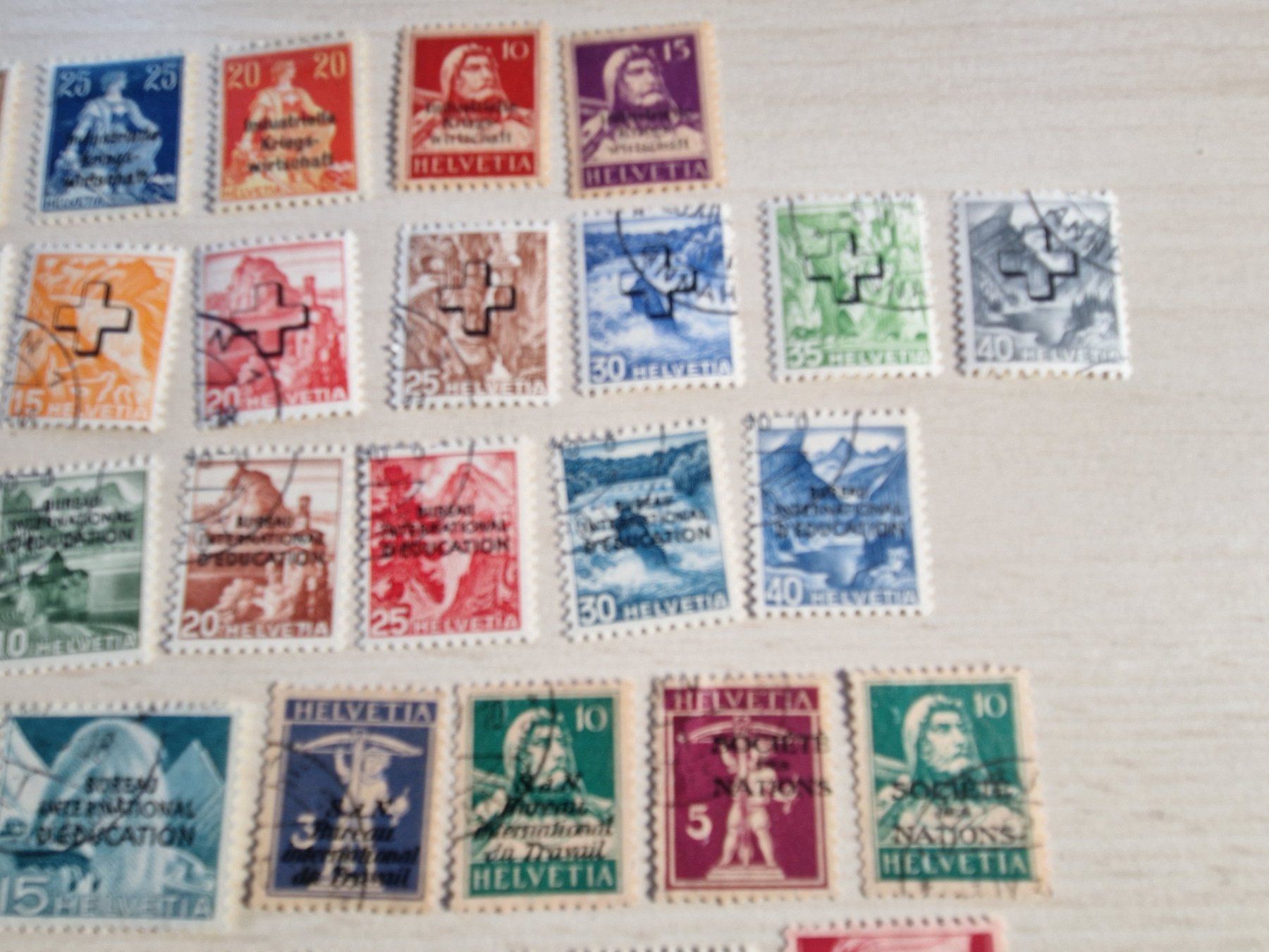 Alle Briefmarken: Ansammlung Dienstmarken ab 1.- – Gebraucht aus Burgdorf von Glossy01 3