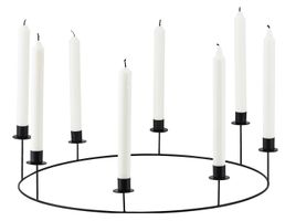 House Doctor Schwarzer Eisen-Kerzenhalter Ring Ø 50 cm 🕯