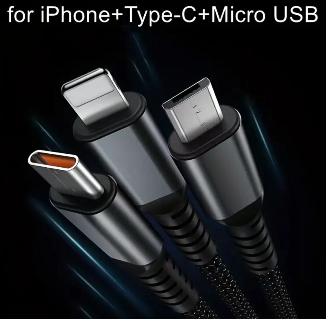 Cavi: Schnellladekabel Multi USB Ladekabel 3in1 Handy Datenkabel – Nuovo e nell'imballaggio originale da Suhr venduto da SchnapperCH 2