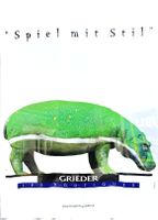 Poster "Spiel mit Stil" Nilpferd Grösse 90x130cm guter