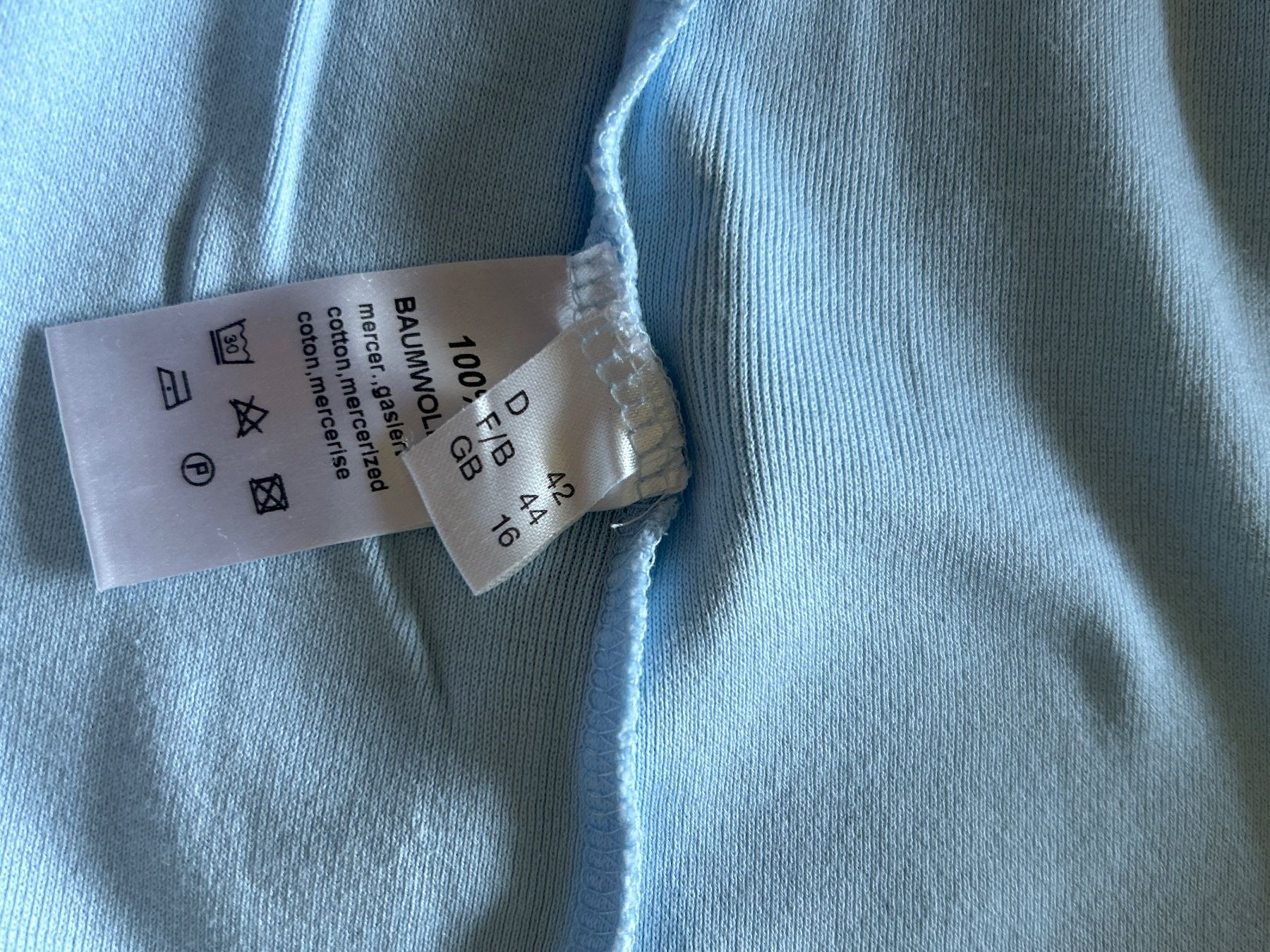T-shirt: Kurzarm Shirt hellblau von PRESTIGIO Grösse 42 – Usato da Brunnen venduto da Nala2929 5