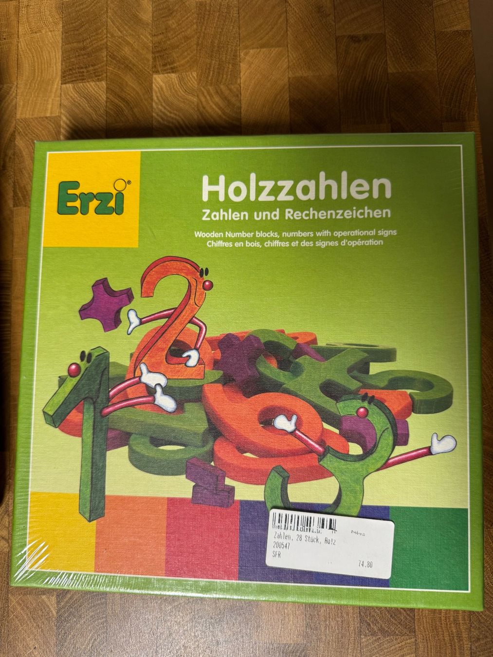 Giocattoli: Erzi Holzzahlen – Nuovo e nell'imballaggio originale da Wasterkingen venduto da GrhAli