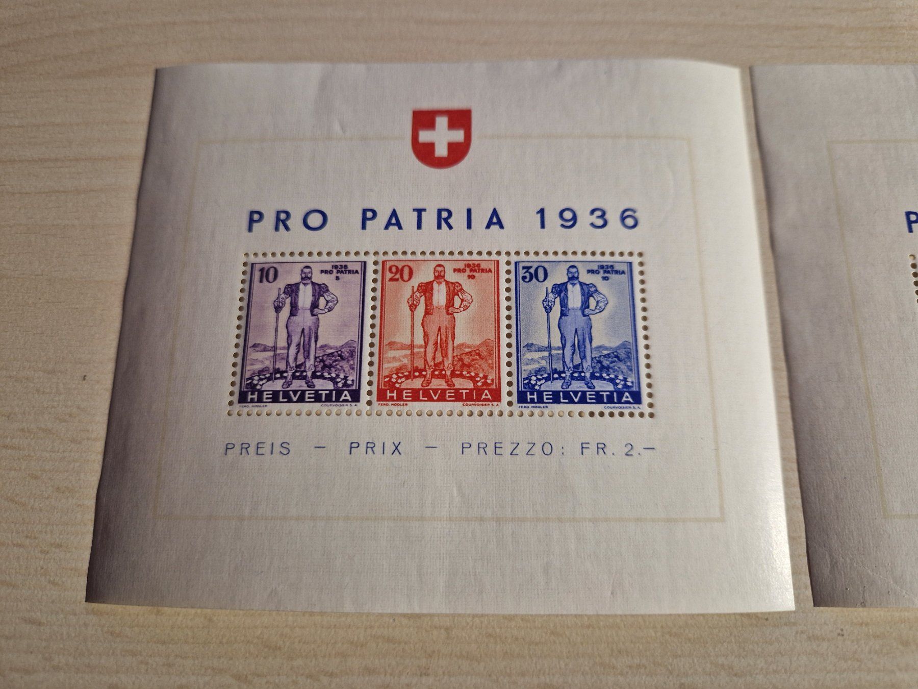 Alle Briefmarken: 2 PP Blöcke 1936, ab 1.- – Gebraucht aus Burgdorf von Glossy01 1