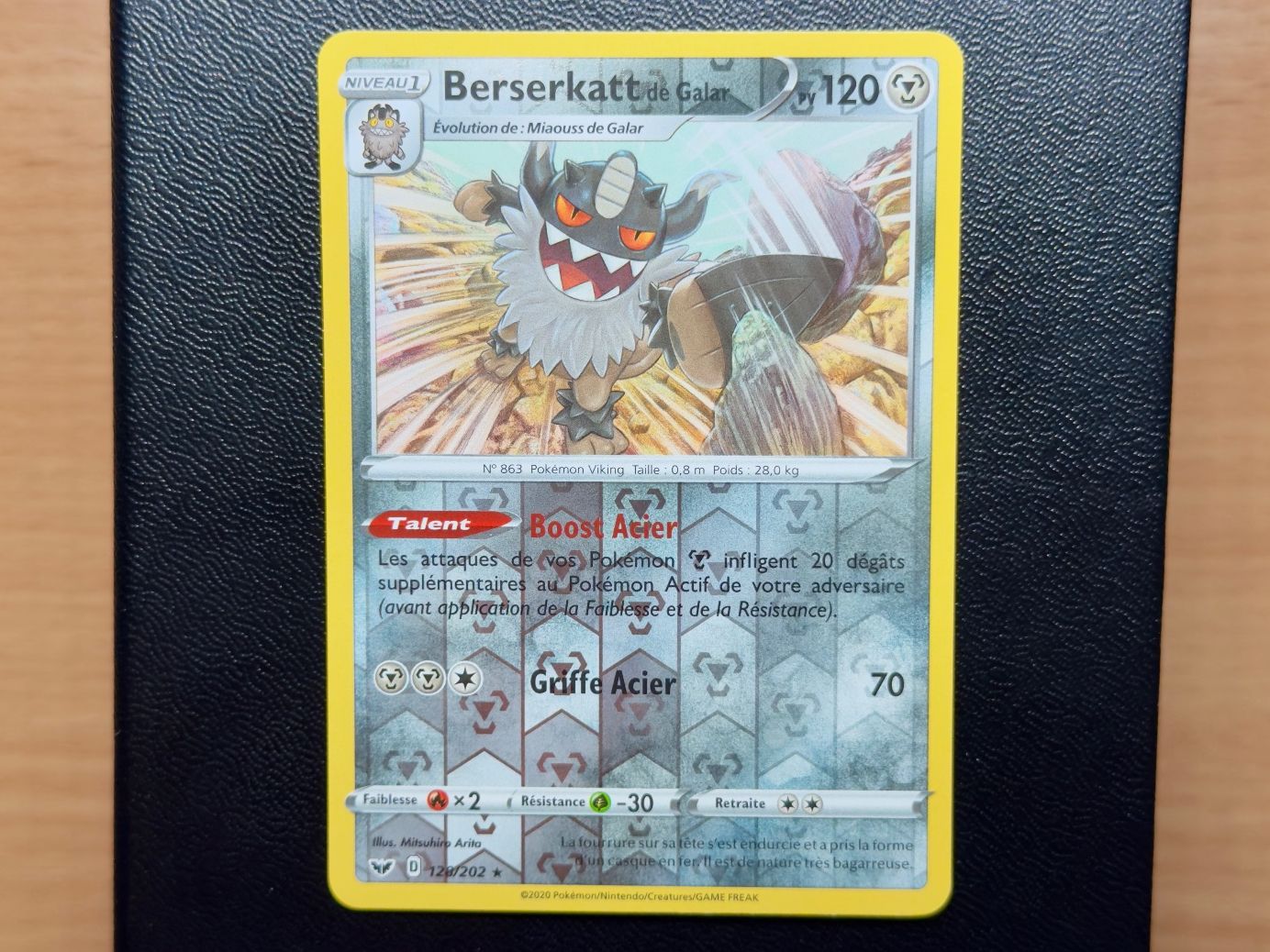 Pokémon Carte collezionabili: Berserkatt Reverse (128/202)- Épée et Bouclier - SSH FR EB01 – Usato da Chézard-St-Martin venduto da Kro_Cards