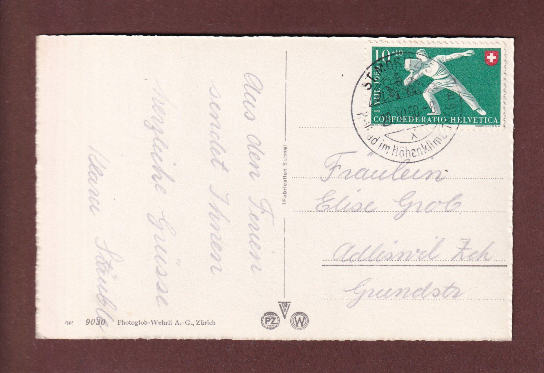 Cartes postales: Am SILSERSEE - 1950 – D'occasion à Pully par nicecards-shop 1