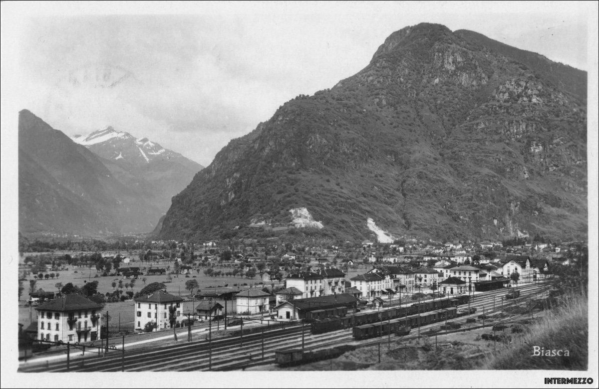 Ansichtskarten: Biasca // Stazione FFS 1933 – Gebraucht aus Basel von intermezzo12
