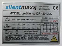 Silentmaxx proSilence DF 420 LNC PC-Netzteil neu