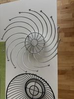 2 Schöne Design Obstschalen,Metall, neuwertig, schwarz