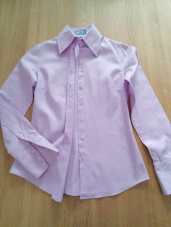 Chemisier rose Hawes & Curtis 100% serge de coton XS