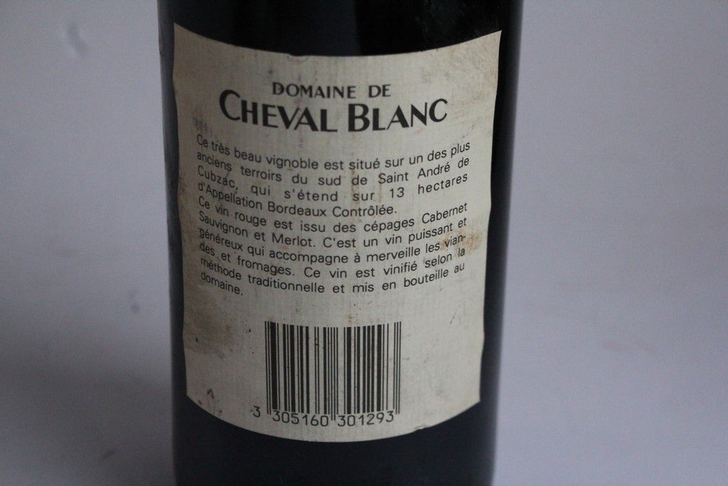 Bordeaux Domaine de Cheval Blanc 1989 | Kaufen auf Ricardo Bordeaux Domaine de Cheval Blanc 1989 | Kaufen auf Ricardo