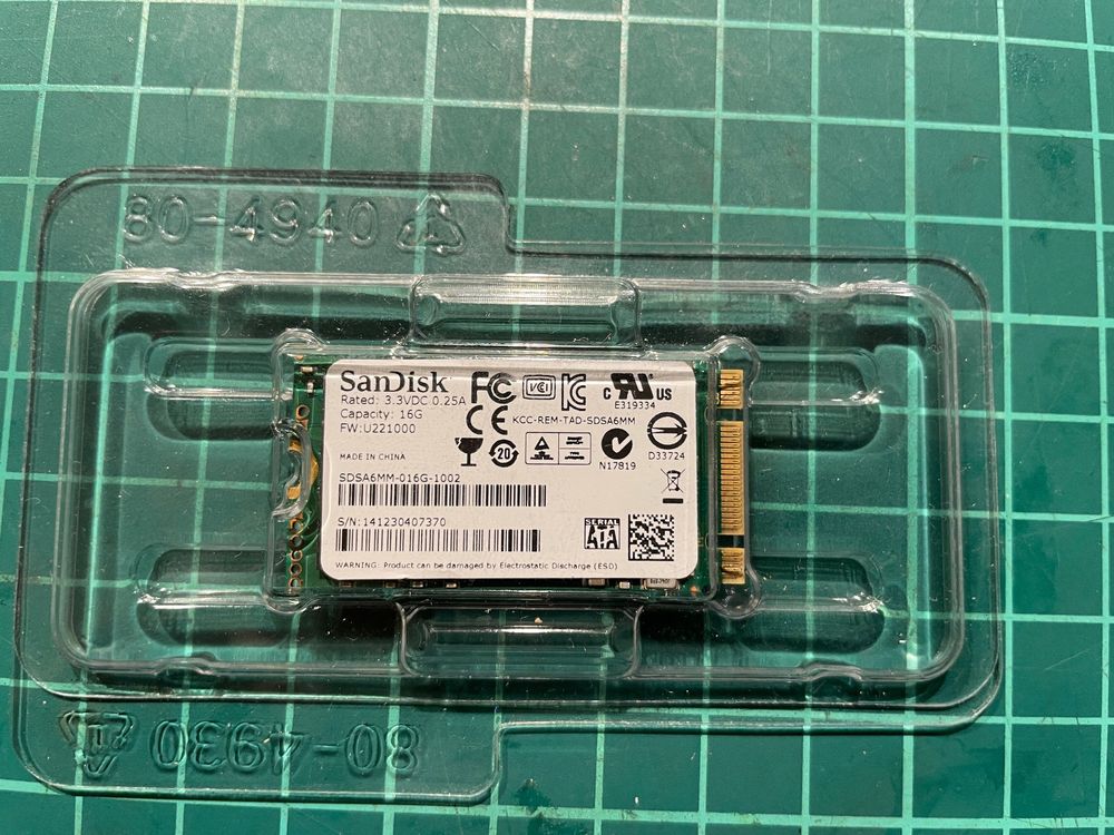 Sandisk SSD - 16GB 6Gb/s M.2 SATA NGFF 2242 | Kaufen auf Ricardo