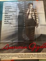 Grosses Vintage American Gigolo Kinoplakat Richard Gere RAR