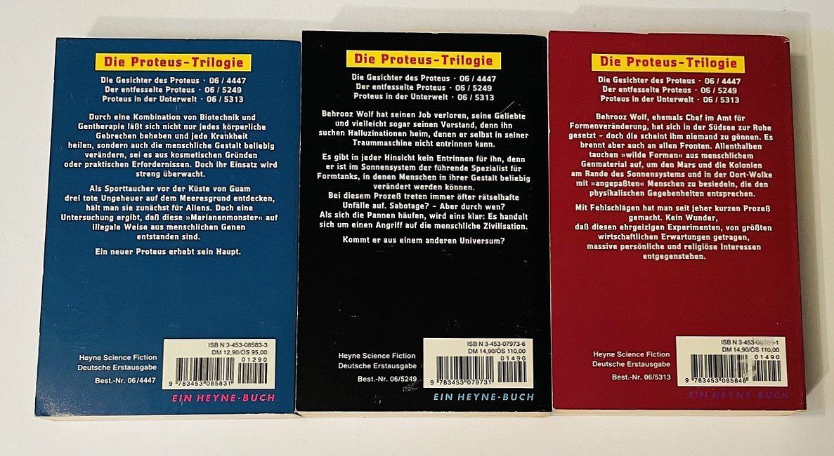 Libri: Charles Sheffield Proteus-Trilogie Sci-Fi Romane 1-3 – Usato da Duggingen venduto da nad_6yzh 1
