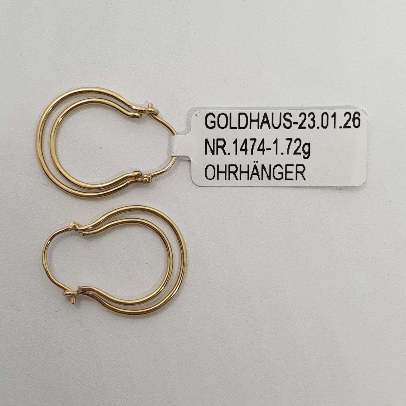 Orecchini pendenti & Orecchini a lobo: Echt 18K Gold Creolen – Usato da Luzern venduto da Goldhaus-Luzern 3